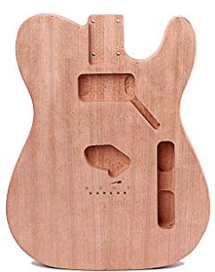 Alnicov unvollendeter E-Gitarrenkörper für Fender Telecaster Gitarre DIY Zubehör Mahagoniholz mit Humbuck Pickup Hole