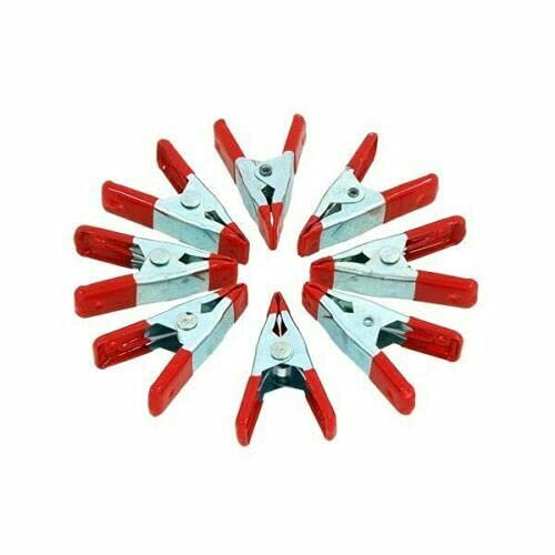 8 x 50mm Small Strong Metal Spring Clamp Set Clips Soft Grip 2 inch Crafts UK, 4