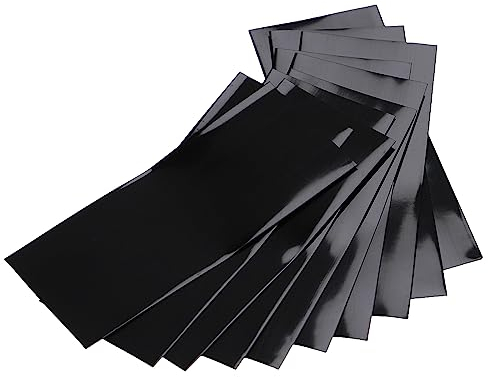 vhbw 10x Schrumpfschlauch für Akku-Zellen - Schrumpffolie, 7,2 x 3 cm, Schwarz