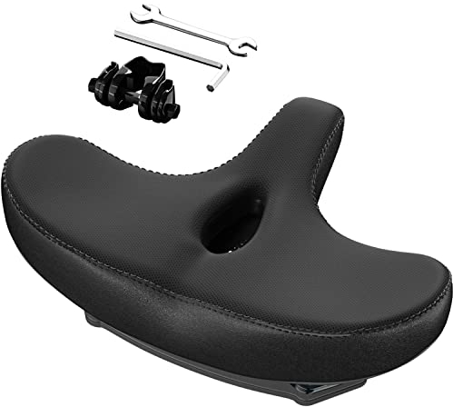 Fahrradsattel,Breiter, Atmungsaktiv, Bequem, Stoßdämpfung, Wasserdicht, Mountainbike-Sattel, Urbane Fahrradsattel