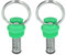 2Pcs Ball Lock Keg Druckentlastungsventil, Corny Keg Druckentlastungsventil, Fass Druckentlastungsventil Ball Lock Deckel Cornelius Style Zubehör Set Kit Für Sicherheit(Grün)