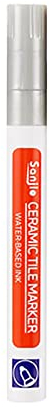 Grout Tile Pen, Fugenstift für Fliesen, Wand, Boden, Wasserfest Fugen Reparatur Stift, Fugenmörtel Fliesen Stift, Fugenmörtel Restaurierung Stift für Küchen und Badezimmern etc (Silber)
