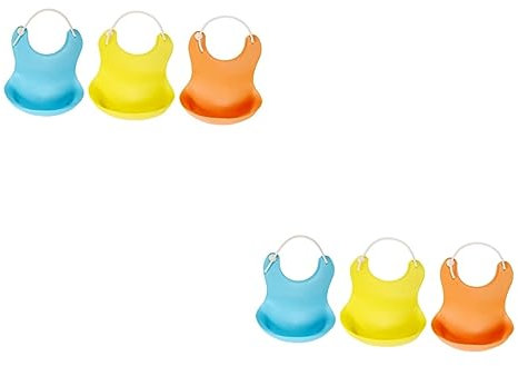 ibasenice 6 Stk Lätzchen Malschürze Kinder Kinderschürze Kinder-ess-versorgung Säugling, Der Schürze Isst Verstellbarer Latz Reisbeutel Baby Füttern Pp