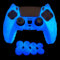 HLRAO Blau Süße Katze Controller Skin Silikon Grip Glow in The Dark Schutzhülle Kompatibel mit PS5/Slim/Pro Controller + 8 FPS PRO Daumengriffe und 2 Stück Kappen.