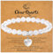 XIANNVXI Bergkristall Herz Armband Damen Bergkristall Stein Armband Heilsteine 8mm Perlen Edelstein Armbänder Glücksarmband Schmuck Geburtstagsgeschenk für Frauen Hochzeitsgeschenk