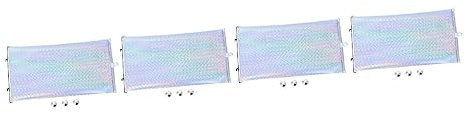 4 Juegos Sombrilla Parasol De Ventana Trasera para Coche Sombra Protectora del Coche Paraguas De Parabrisas De Solares para De Polivinilo Silver TOPBATHY