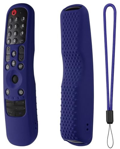 Remote Controller Protective Cover for LG Smart TV Magic Remote Control Protector Sleeve for LG MR21GA MR22GA MR23GA AKB76036504 AKB76039901 Silicone Cases (Dark Blue)