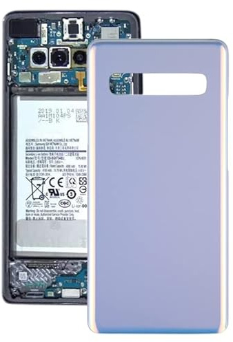 Protective Phone Back Cover for Galaxy S10 5G SM-G977B / SM-G977U / SM-G977N Battery Back Cover (Silver)