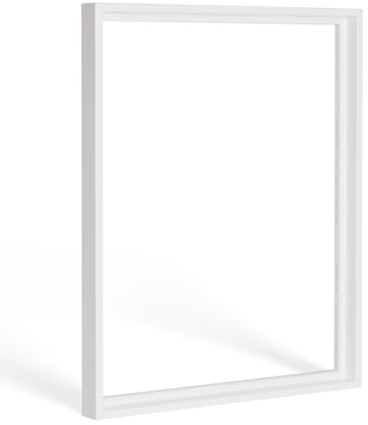 Bildershop-24 Schattenfugenrahmen Lemgo für Keilrahmenbilder und Leinwände 15x15cm Weiß Matt