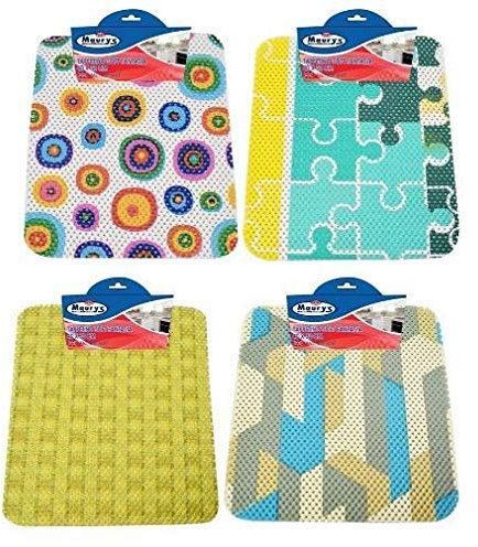 Maury's Set 4 Tappetini Soft Per Lavello Con Fantasia 40 x 32cm Stampe Assortite