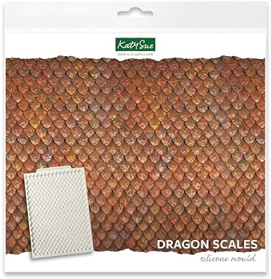 Katy Sue Dinosaur/Dragon Scales Silicone Mould for Cake Decorating & Crafts