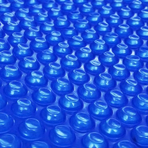 yorten Treibende Pool-Solarfolie Rund Pool-Solarplane mit PE-Luftpolstern Blau - 300 cm
