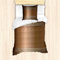 ABAKUHAUS industriell Bettbezug Set für Einzelbetten, perforierte Gitter, Milbensicher Allergiker geeignet mit Kissenbezug, Umber Ombre
