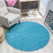 SANAT Teppich Rund - Aqua Hochflor, Langflor Modern Teppiche fürs Wohnzimmer, Schlafzimmer, Esszimmer oder Kinderzimmer, Größe: 120x120 cm