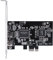 Kafuty PCI Express Network Card with Firewire Cable, IEEE 1394b IEEE 1394-1995 IEEE 1394a-2000 Fully Full Duplex Channel PCI-E Firewire Adapter, 2.5Gb/s