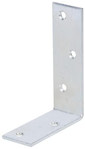 Alberts 335175 Balkenwinkel | galvanisch verzinkt, dickschichtpassiviert | 75 x 100 x 30 mm | 6er Set