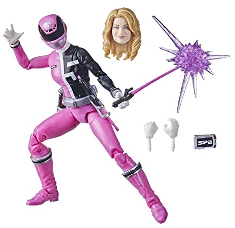 Power Rangers Lightning Collection S.P.D. Pink Ranger 15 cm große Premium Action-Figur zum Sammeln mit Accessoires