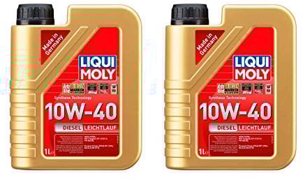 2x Original Liqui Moly 1L Diesel Leichtlauf 10W-40 Motoröl Motorenöl Öl Oil Motoroil 1386