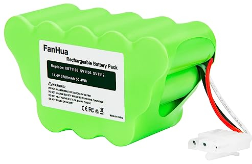 Fanhua XBT1106 Ersatzakku Ersatzteile für Shark SV1106 SV1107 SV1100 SV1112 Freestyle Rotator Cordless Stick Staubsauger, 14,4 V 3,5 Ah Ni-Mh Akku