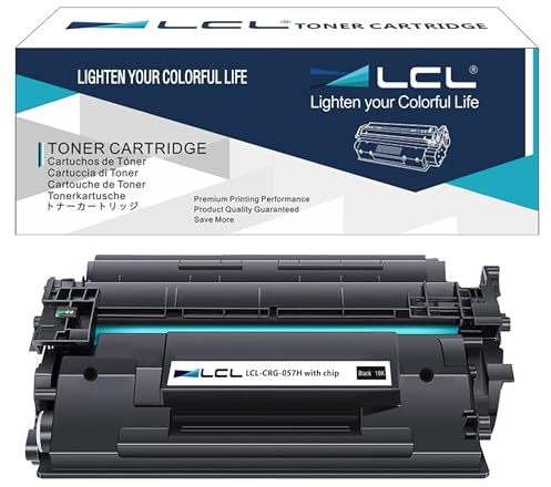 LCL 057H Schwarz 10000 Seiten Kompatible Tonerkartusche für Canon 057 057H CRG-057 CRG-057H Kompatibel für Canon i-SENSYS LBP223dw LBP226dw LBP233DW LBP236DW MF443dw MF445dw MF453DW MF455DW (1Pack)