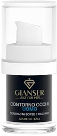 GIANSER just for men : Männer Augencreme mit Hyaluronsäure - Intensive Pflege für strahlende und jugendliche Augen, beseitigt Augenringe in wenigen Wochen 15 ml