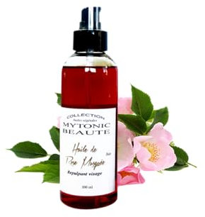 Huile de rose musquée Bio | Repulpant visage - Anti-age - Anti-ride | 100% végétale et naturelle Rosehip oil (100ml)