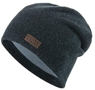 Sterntaler Baby Jungen Slouch-Beanie Melange Mütze - Gefüttert Mit Weichem Baumwoll-Fleece - Marine, 49