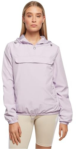 Urban Classics Women's Ladies Basic Pull Over Jacket Jacke, Lilac, M