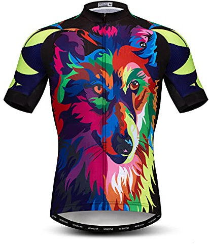 Hotlion Herren Radtrikot MTB Jersey Sommer Kurzarm Rennrad Shirts, Cf0005-sj, M