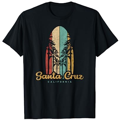 Santa Cruz Stadt in California Sommer Surfer vintage retro T-Shirt