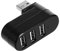 Bewinner 3 Port USB 2.0 Hub, 90°/180° Degree Rotatable, Portable Rotation USB Docking Station for Laptop/Desktop/Gifts, Suppots Hot Swappable