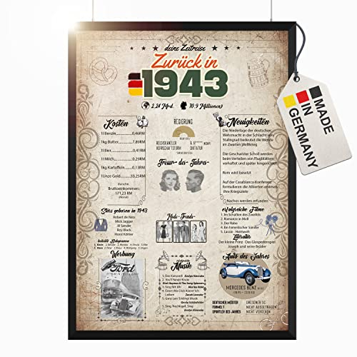 myDreamwork Spannende Geburtstagskarte zum 80. Geburtstag, Geburtstagskarte zum 80. Geburtstag, Geschenk zum achten Geburtstag, Dekoration zum 80. Geburtstag für Männer, 80. Geburtstag für Frauen, Geb