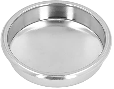 BuyWeek Rückspül Blindfilter, 58 mm Blindsieb Edelstahl Rückspülscheibe Halbautomatische Kaffeemaschine Rückspül Reinigungsscheibe Rückspüleinsatz Filter