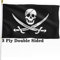 XIFAN Premium doppelseitige Jolly Roger Piratenflagge, 90x150 cm, strapazierfähig, 3-lagig, Polyester-Totenkopf-Flaggen, Jack Rackham Indoor Outdoor Banner mit lebendigem Druck, 4 Reihen Stiche Saum