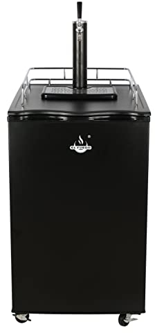 El Fuego® Bierfasskühler mit Zapfanlage, inkl. vollständigem Montageset und Gasflasche, mit Rädern, Bierkühler, Bierzapfanlage, Outdoorküche, BBQ, Bierfass, AY 5992