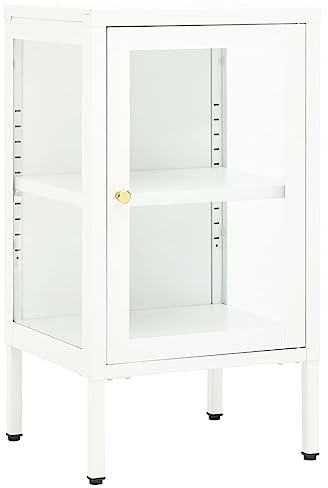 vidaXL Sideboard 38x35x70 cm Metal and Glass