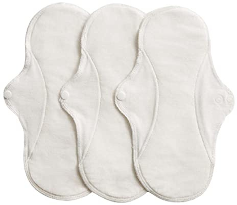 IMSEVIMSE Damenbinden Active, Regular, Bio-Baumwolle, Natural (2 x 3 Stück)