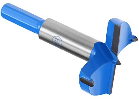 Kozelo Forstner Bohrer - [48mm] Wolfram Karbid Bohreröffner für Holz Möbel Scharnier Holzbearbeitung Benutzen Sechskant Schaft Dunkel Blau