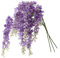Dailisen 3 Stränge 101,6 cm Seide lila Glyzinie künstliche Blumen, künstliche Glyzinie Blumengirlande, für Heimdekoration, Party, Bodenvase, Balkon, Hochzeitsarrangement Dekoration (lila)