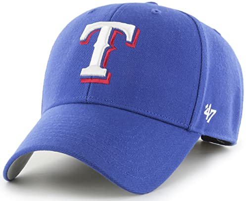 47 Unisex Team Color MVP Structure Hat Baseballkappe, Texas Rangers, Einheitsgröße