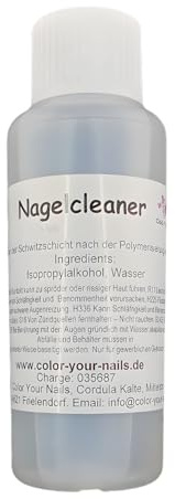 Nagel Cleaner Clear 500ml PREMIUM – Fingernagel Reiniger – Entfernt Schwitzschicht & reinigt Naturnagel – Color Your Nails