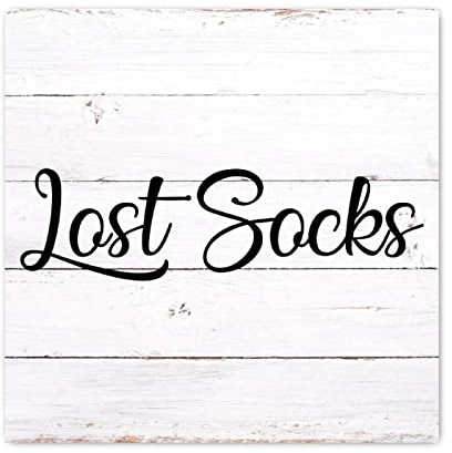 Evans1nism Lost Socks Holzschilder, inspirierende, christliche Schrift, Wandschild, dekorative Heimdekoration, Holzdekorationen, Schild für Schlafzimmer, Wohnzimmer, Zuhause, Küche, Wanddekoration,