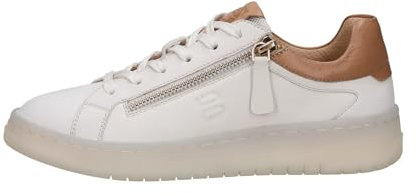 BAGATT D31-AJF08 Damen Schnürer, White / Brown, 39 EU