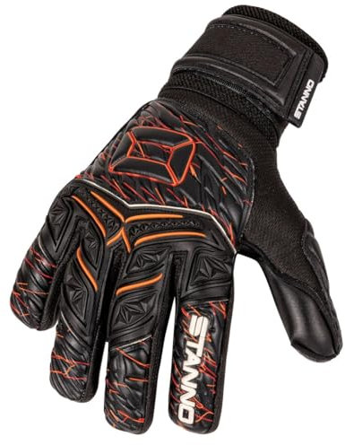 Stanno Torwarthandschuhe - Volare Match II - Zuverlässiger Griff - Handschuhe für Den Ehrgeizigen Keeper Schwarz - Größe 11
