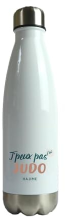 CADEAUX.COM - Gourde Personnalisable - J'peux Pas J'Ai Judo - Gourde Isotherme Personnalisée - 500ml - Bouteille Thermos avec Message - Idée Cadeau Original- Cadeau Homme - Cadeau Femme