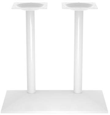 ONPIRA Tischgestell Modell „München“ Weiss in Single, Doppelt oder Stehtisch Variante zur Auswahl (Doppelt 72cm)