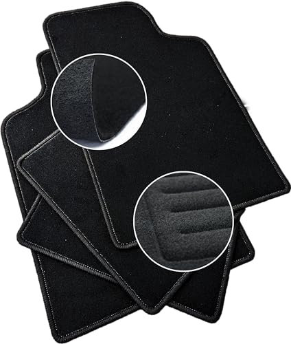 Ecolux Samt-Automatten passend für OPEL MERIVA B (2010-2017) SCHWARZES Set