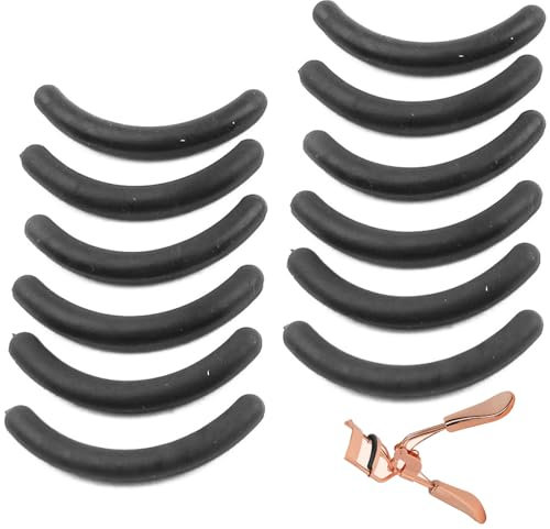 Wimpernzangen-Pads, 12 Stück, weiche Gummi-Wimpernzangen-Nachfüllungen, Ersatz-Wimpernzangen-Nachfüllpads für universelle Wimpernzange, Wimpernzangen-Pads, Wimpernzangen-Pads, Nachfüllung, Wimpernzang