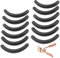 Wimpernzangen-Pads, 12 Stück, weiche Gummi-Wimpernzangen-Nachfüllungen, Ersatz-Wimpernzangen-Nachfüllpads für universelle Wimpernzange, Wimpernzangen-Pads, Wimpernzangen-Pads, Nachfüllung, Wimpernzang