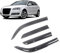 QMMMNH 4 Piece Windabweiser-Set, für Audi A3 8P 2004-2012 Wind- und Regenabweiser, Seitenfensterabweiser, Schutzabdeckungen Zubehör